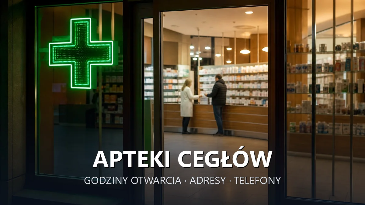 Apteki Cegłów, powiat miński - adresy, telefony, godziny otwarcia