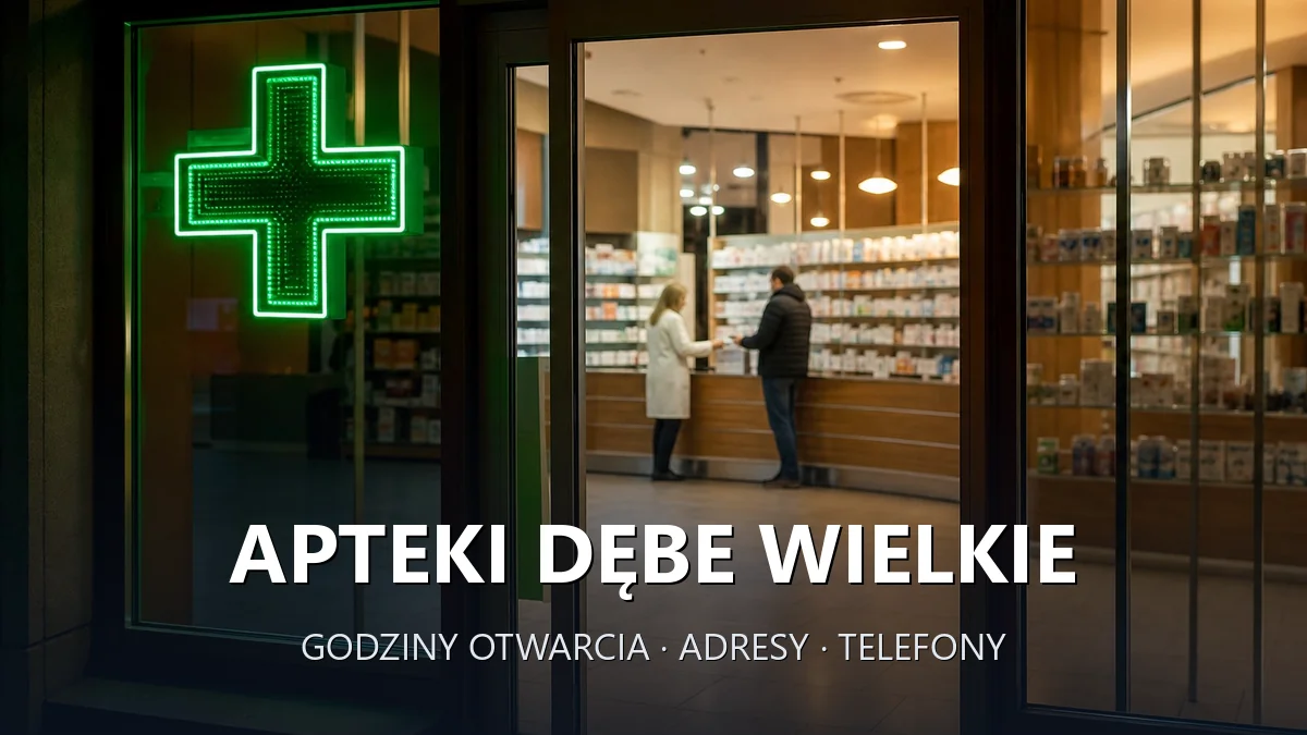 Apteki Dębe Wielkie, powiat miński - adresy, telefony, godziny otwarcia