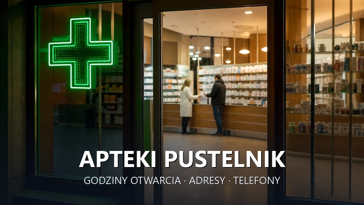 Apteki Pustelnik, gmina Stanisławów, powiat miński - adresy, telefony, godziny otwarcia