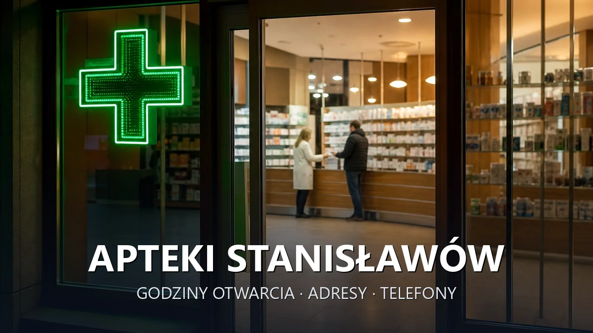 Apteki Stanisławów, powiat miński - adresy, telefony, godziny otwarcia