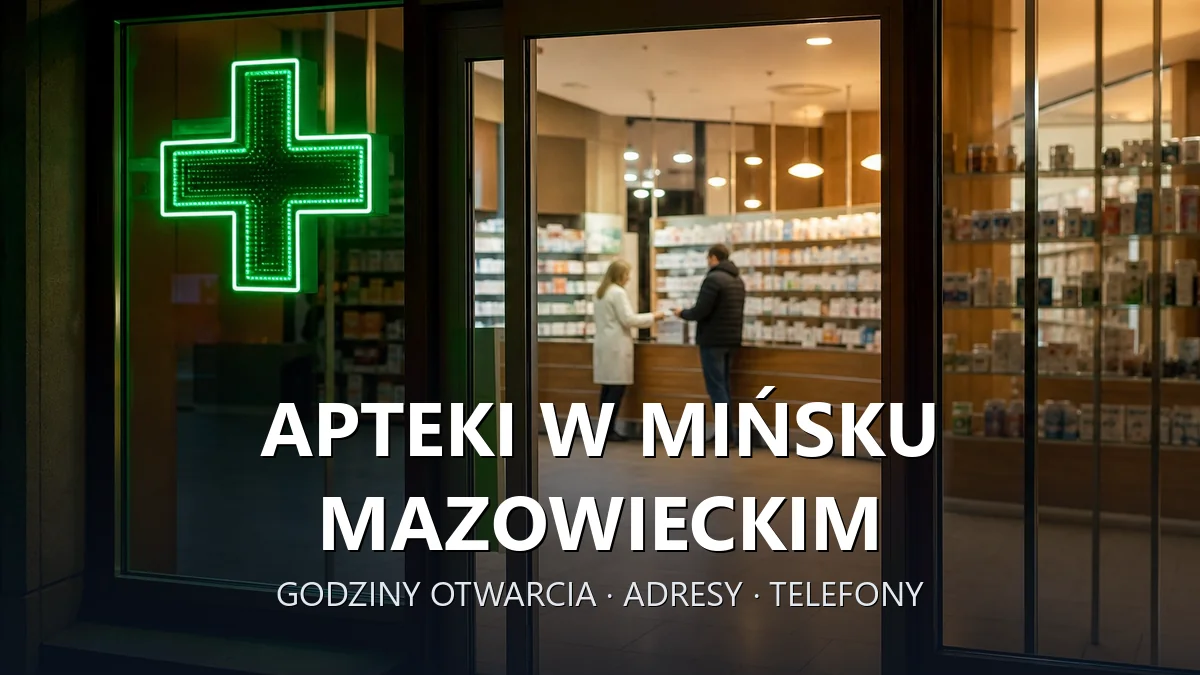 Apteki w Mińsku Mazowieckim - godziny otwarcia i dyżury