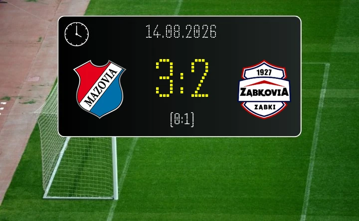 [PIŁKA NOŻNA] Betclic 3. Liga Grupa 1 (Grupa I): Mazovia Mińsk Mazowiecki – Ząbkovia Ząbki 3:2