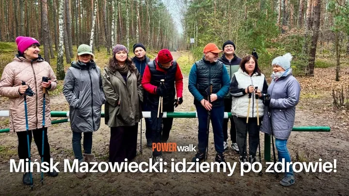Grafika promocyjna wydarzenia Power Walk – idziemy po zdrowie! (Mińsk Mazowiecki)