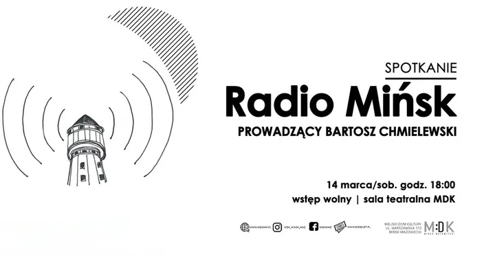 Grafika promocyjna wydarzenia Radio Mińsk — poczet mińskich punkrockowców