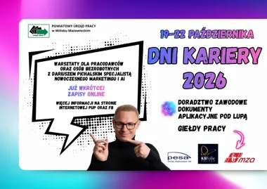 Grafika promocyjna wydarzenia Dni Kariery 2026