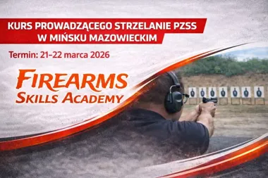 Grafika promocyjna wydarzenia Kurs prowadzącego strzelanie PZSS w Mińsku Mazowieckim (21–22 marca 2026)