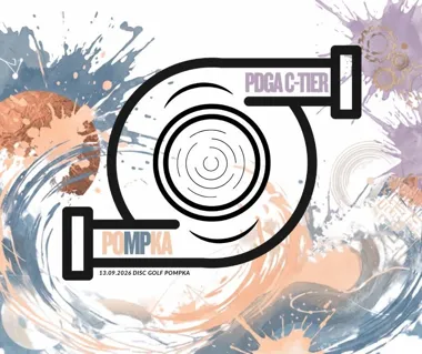 Grafika promocyjna wydarzenia POMPKA - PDGA C-Tier: turniej disc golfa