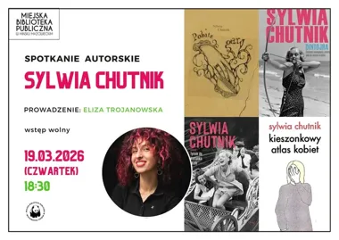 Grafika promocyjna wydarzenia Spotkanie autorskie z Sylwią Chutnik — 19 marca 2026