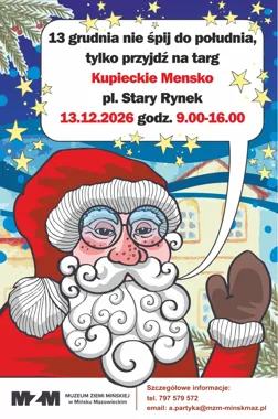 Grafika promocyjna wydarzenia Targ bożonarodzeniowy Kupieckie Mensko
