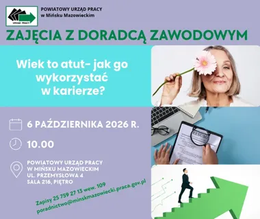 Grafika promocyjna wydarzenia Wiek to atut – jak go wykorzystać w karierze?