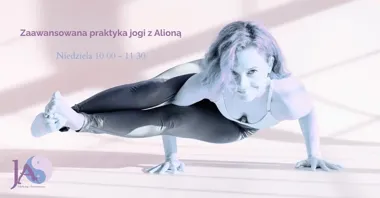 Grafika promocyjna wydarzenia Zaawansowana praktyka jogi z Alioną