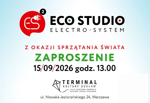 Grafika promocyjna wydarzenia Wielki Finał 7. sezonu Eco Studio ELECTRO - SYSTEM z okazji Sprzątania Świata