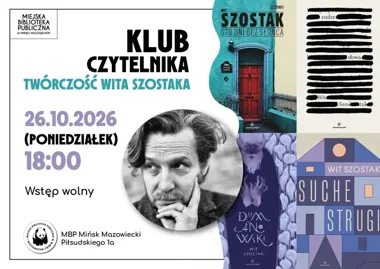 Książki Wita Szostaka na stole w Mińsku Mazowieckim - rozmowa bez schematów