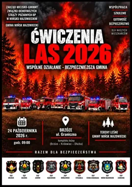 Strażacy przeprowadzą ćwiczenia w lesie. Możliwe spadki ciśnienia wody