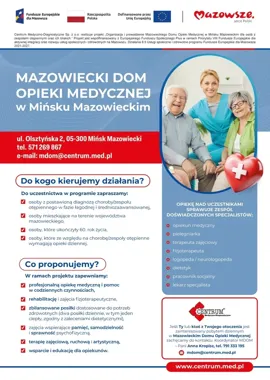 W Mińsku Mazowieckim ruszył dom opieki dla seniorów z otępieniem i ich bliskich