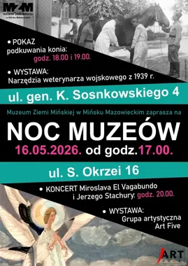 Noc Muzeów w Mińsku Mazowieckim z końskimi podkowami i sztuką na żywo