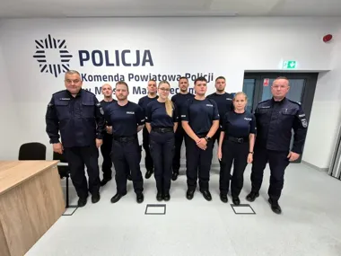 Dziewięciu nowych policjantów w Mińsku Mazowieckim. Zaczynają szkolenie