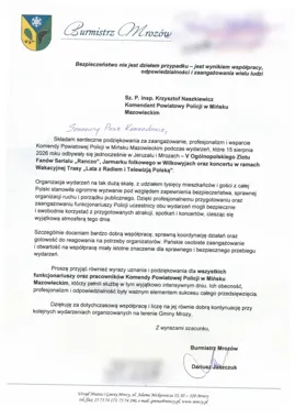 Tysiące gości i trzy wydarzenia naraz. Policja z Mińska Mazowieckiego z podziękowaniami