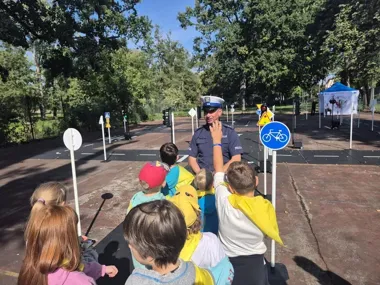 Miasteczko rowerowe w Mińsku Mazowieckim uczyło dzieci bezpieczeństwa