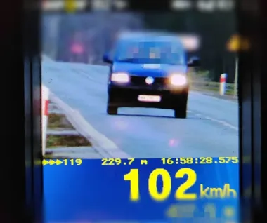 Jedna kontrola w Ciopanie ujawniła prędkość, alkohol i brak prawa jazdy