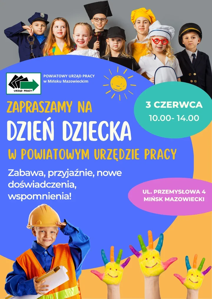 Dzień Dziecka w urzędzie pracy. Będzie zabawa, niespodzianki i kolorowa atmosfera