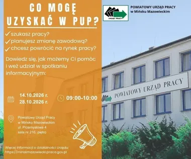 Nie trzeba być zarejestrowanym. PUP organizuje dwa spotkania