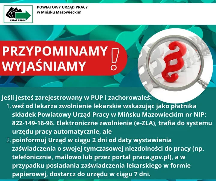 Choroba nie przekreśla statusu bezrobotnego. Dwa terminy mają znaczenie